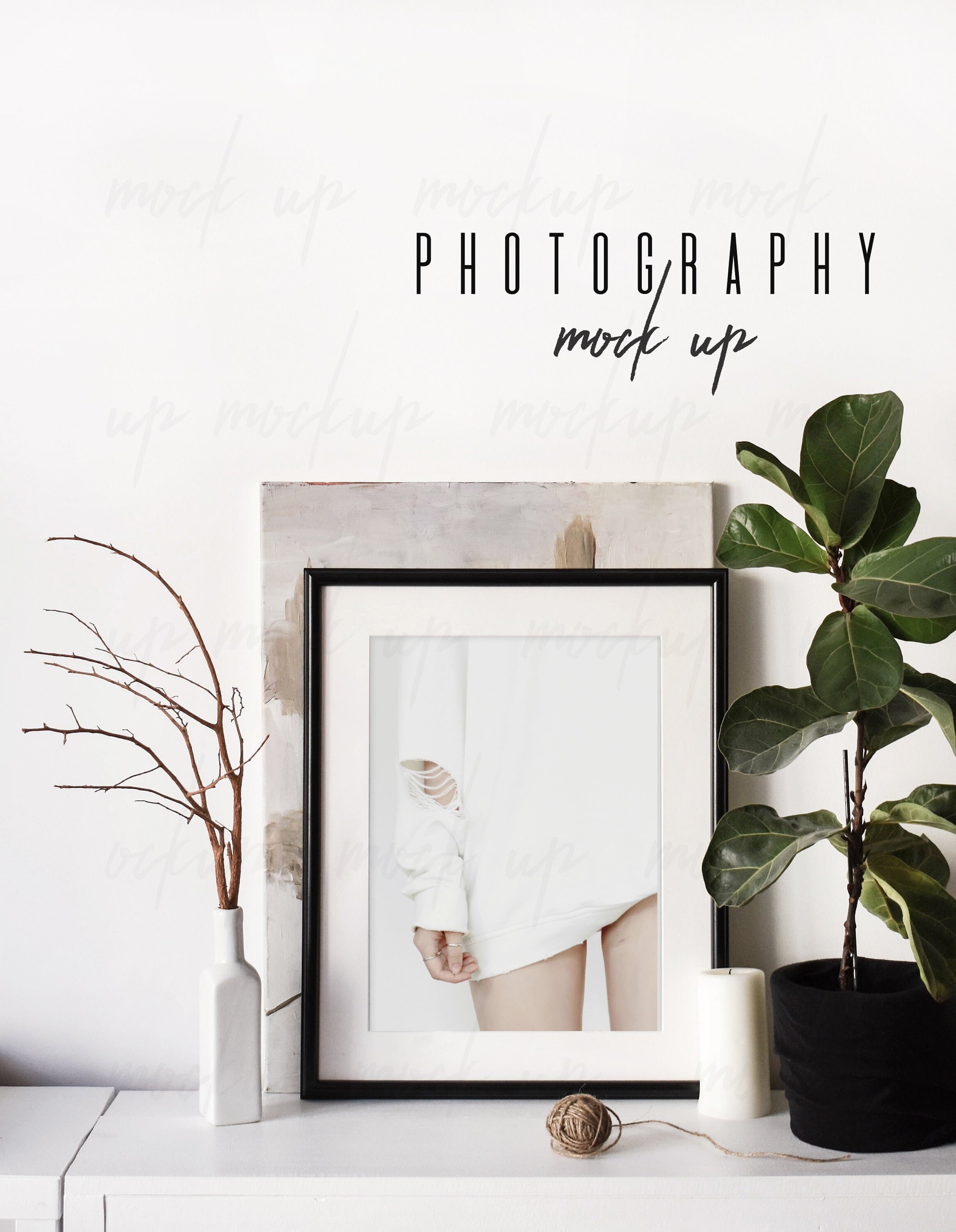 Download Black Frame Mockup Stock Photography Poster Mockup Stock Etsy