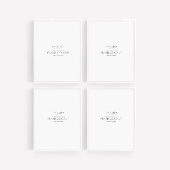 Vertical Frame Mockup, White Frame Mockup, 3x4 Mockup Frame, Digital Frame Mockup, Poster Mockup, Frame Mock Up