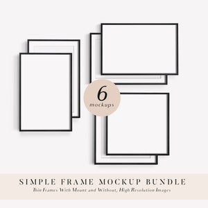 Black Frame Mockup, Gallery Wall Mockup, Frame Mockup Bundle, Poster Mockup, Psd Mockup, Mockup Frame, Frame Mock Up, Square Frame Mockup