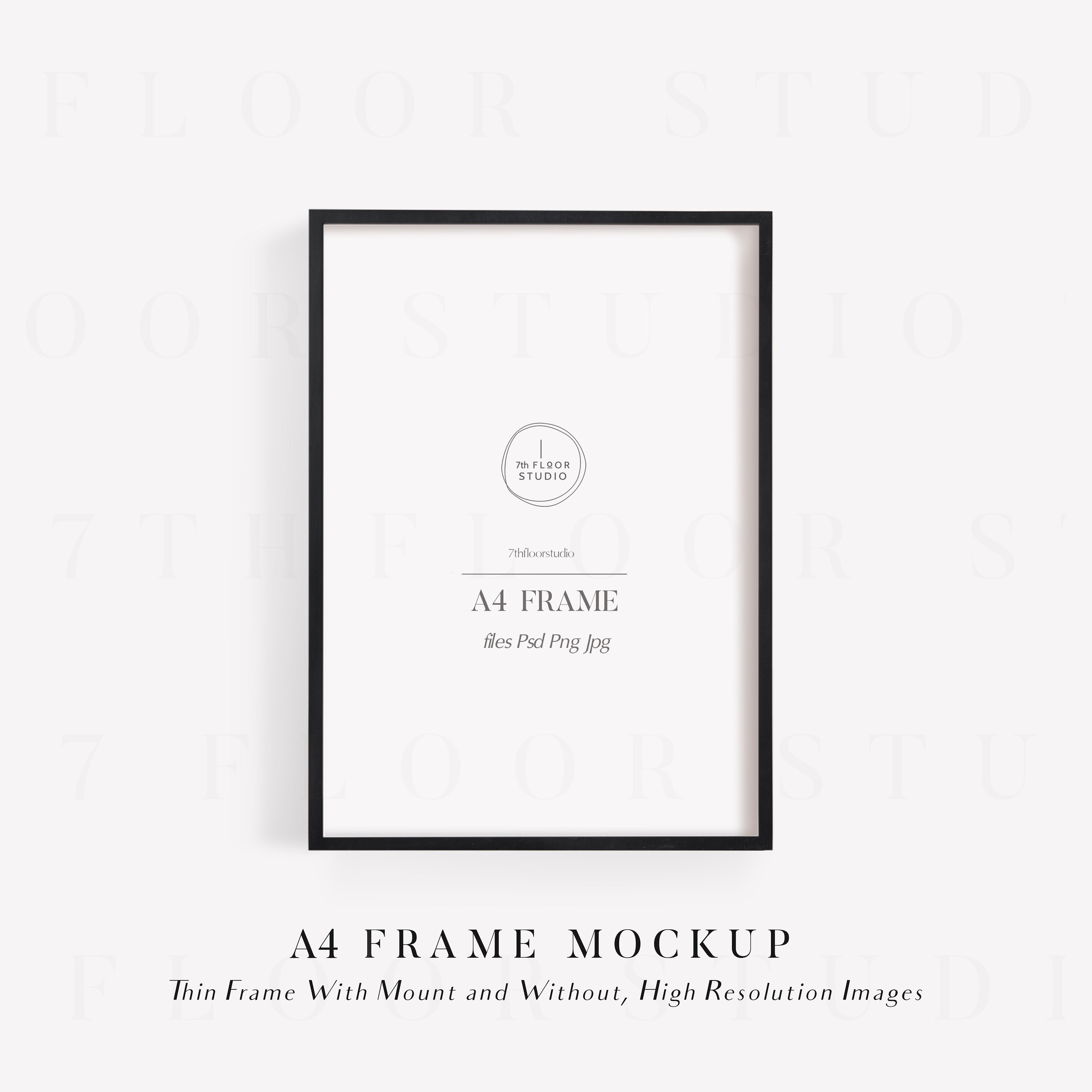 Mockup Frame A4 Frame Mockup A4 Black Frame Mockup Etsy UK