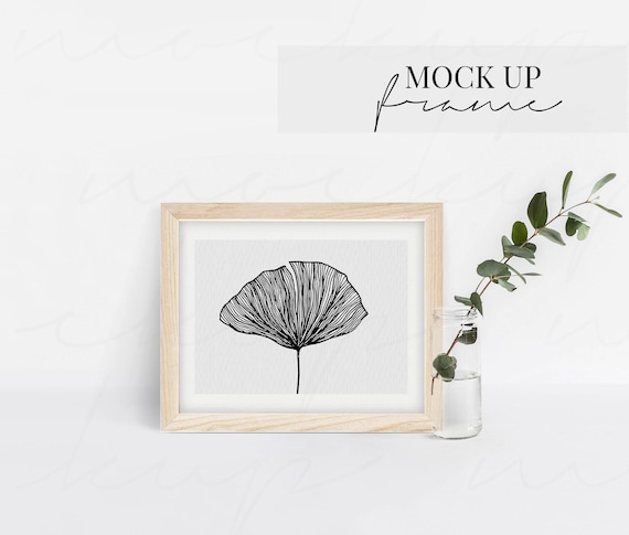 Download Minimal Frame Mockup Horizontal Frame Stock Photography Etsy