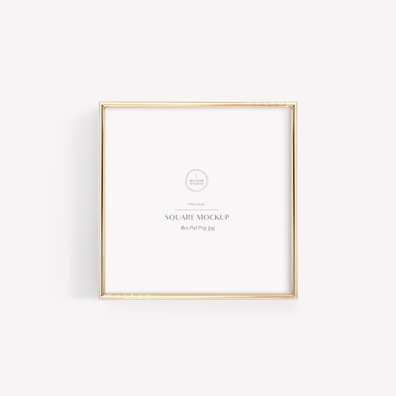 Gold Frame Mockup, Square Frame Mockup, Mockup Frame, Poster Mockup, Frame Mock Up, Digital Mockup, Mockups