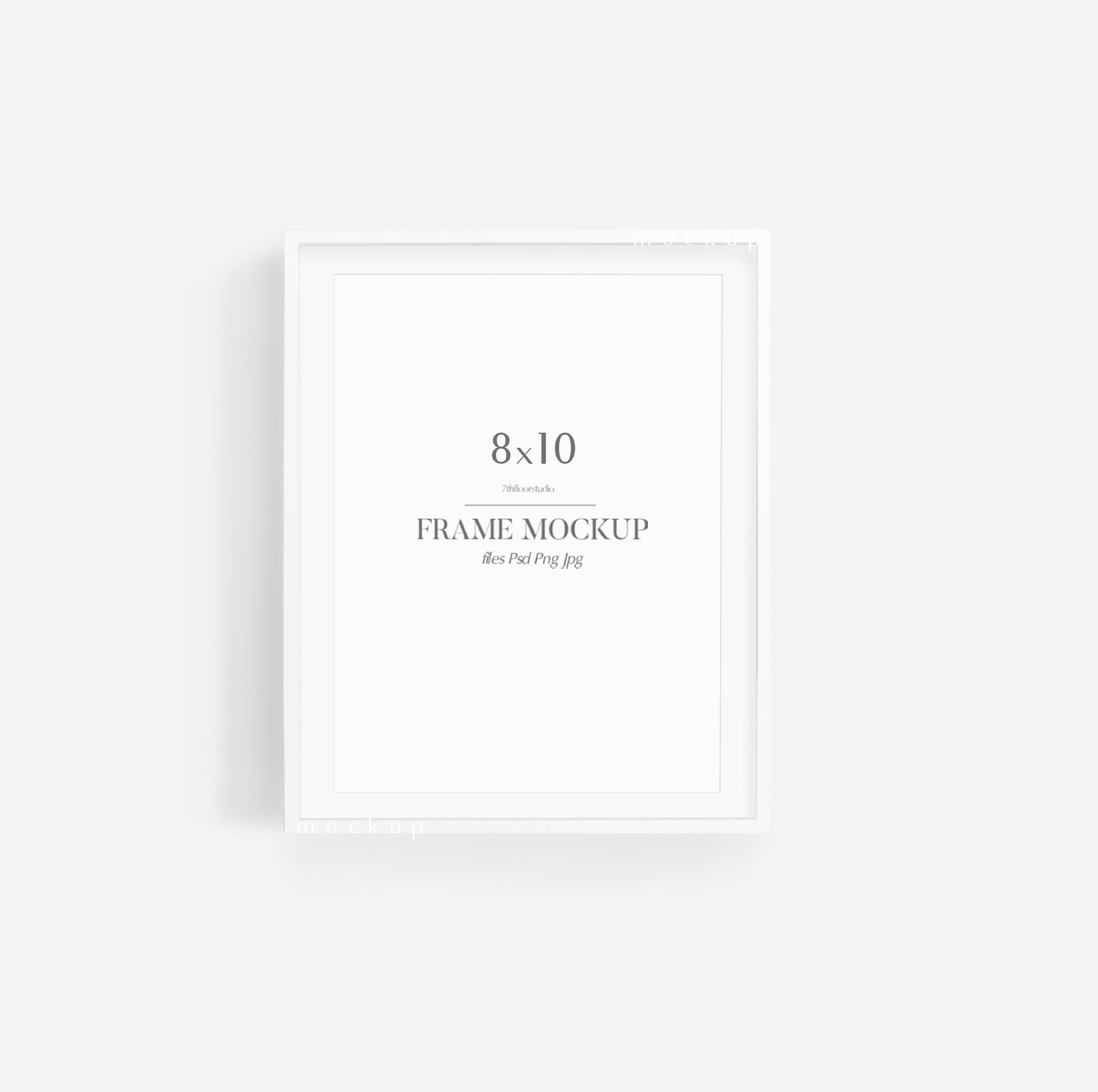8x10 Frame Mockup White Frame Mockup Poster Mockup Frame | Etsy