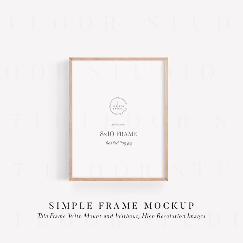 Mockup Frame, 8x10 Frame Mockup, Minimalist Frame Mockup, Picture Frame Mockup, Styled Stock Photo, Digital Mockup,8x10 Mockup image 1