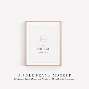 Mockup Frame, 8x10 Frame Mockup, Minimalist Frame Mockup, Picture Frame Mockup, Styled Stock Photo, Digital Mockup,8x10 Mockup image 5