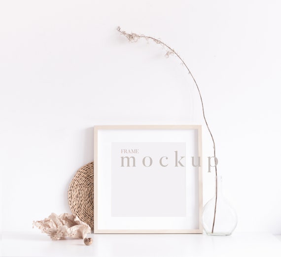Download Frame Mockup Square Mockup Frame Digital Frame Mock Up Etsy