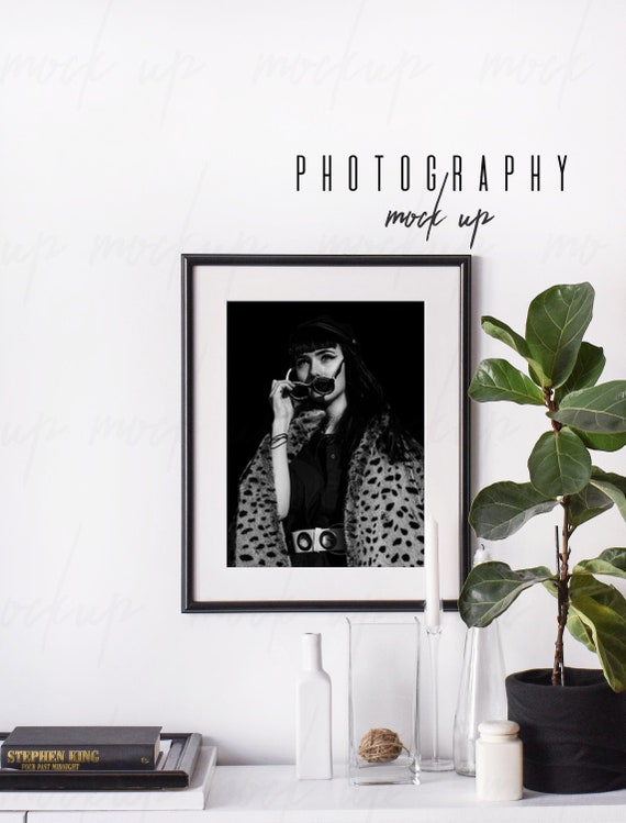 Frame Mockup, Black Frame Mockup, Digital Frame, Product Mockup, Stock Photos, Styled Photography, Instant Download, Minimalist Frame