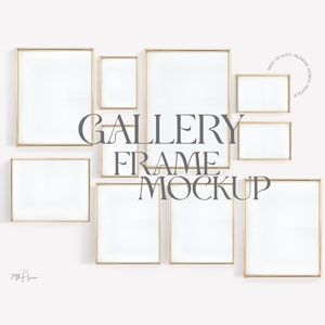Gallery Wall Mockup, Gold Frame Mockup,  8x10 Frame Mockup, Mockup Frame, Gold Frame Mock Up, Styled Frame Mockup, Mockups,