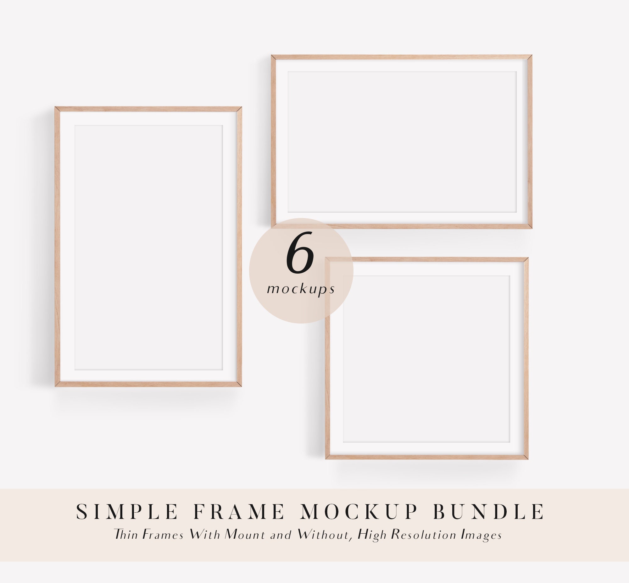 Frame Mockup Bundle, Mockup Frame, Poster Mockup, Digital Frame Mockup ...