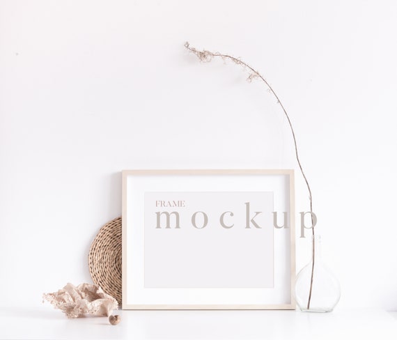 Frame Mockup 8x10, Poster Mockup, Wood Frame Mock Up, Styled Frame Mockup, Styled Stock Photos, Digital Mock Up, Simple Frame