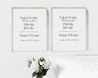 Frame Mockup, Set of Two Frames, Stock Photos, Product Mockup, Mockup Print, Mockup Frame Set, Stock Photography, Mockup Frame,Mock Up Frame