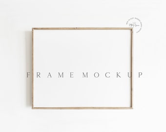 8x10 Frame Mockup, Rustic Frame Mockup, Antique Wall Art Mockup, Horizontal Frame, Vintage Frame Mockup, Wood Frame Mockup