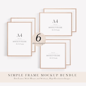 Frame Mockup Bundle, A4 Frame Mockup, Mockup Frame, Digital Frame, Frame Mock Up, Wooden Frame Mockup, Movable Frames
