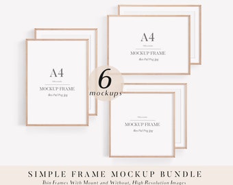 Frame Mockup Bundle, A4 Frame Mockup, Mockup Frame, Digital Frame, Frame Mock Up, Wooden Frame Mockup, Movable Frames