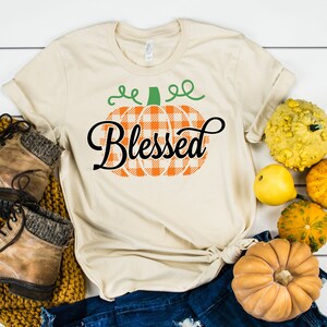 Blessed Pumpkin Shirt - Fall Shirt - Autumn Shirt - Blessed Shirt