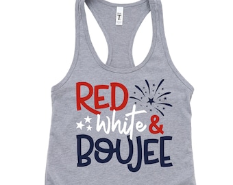 red white and boujee shirt