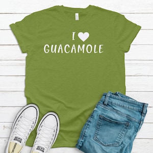 I Love Guacamole T-Shirt - Avocado T-Shirt - Women's Shirt