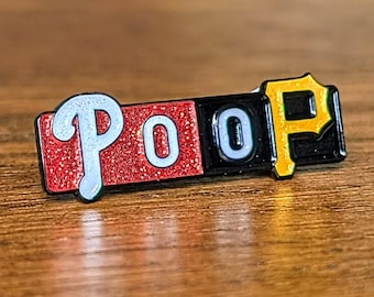 P-0-0-P Enamel Pin | Philadelphia Baseball Accessory Gift