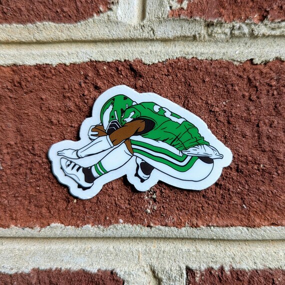 Saquon Reverse Hurdle Clear Vinyl Sticker | Philly Sports Gift