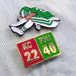 Lapel Pin Reverse Saquon Reverse Hurdle Soft Enamel Lapel Pin | Philly Sports Accessory ...
