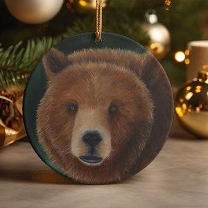 Grizzly Bear Alaskan Wildlife Ornament