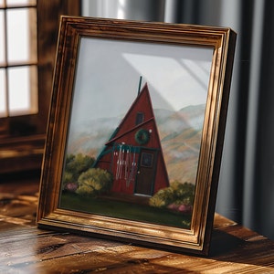 Moody Hatcher Pass Cabin Alaska Fine Art Print
