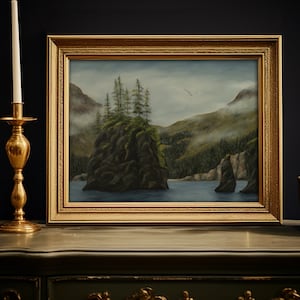 Kenai Fjords Water Art, Moody Mountain Art, Denali Alaska Fine Art Print