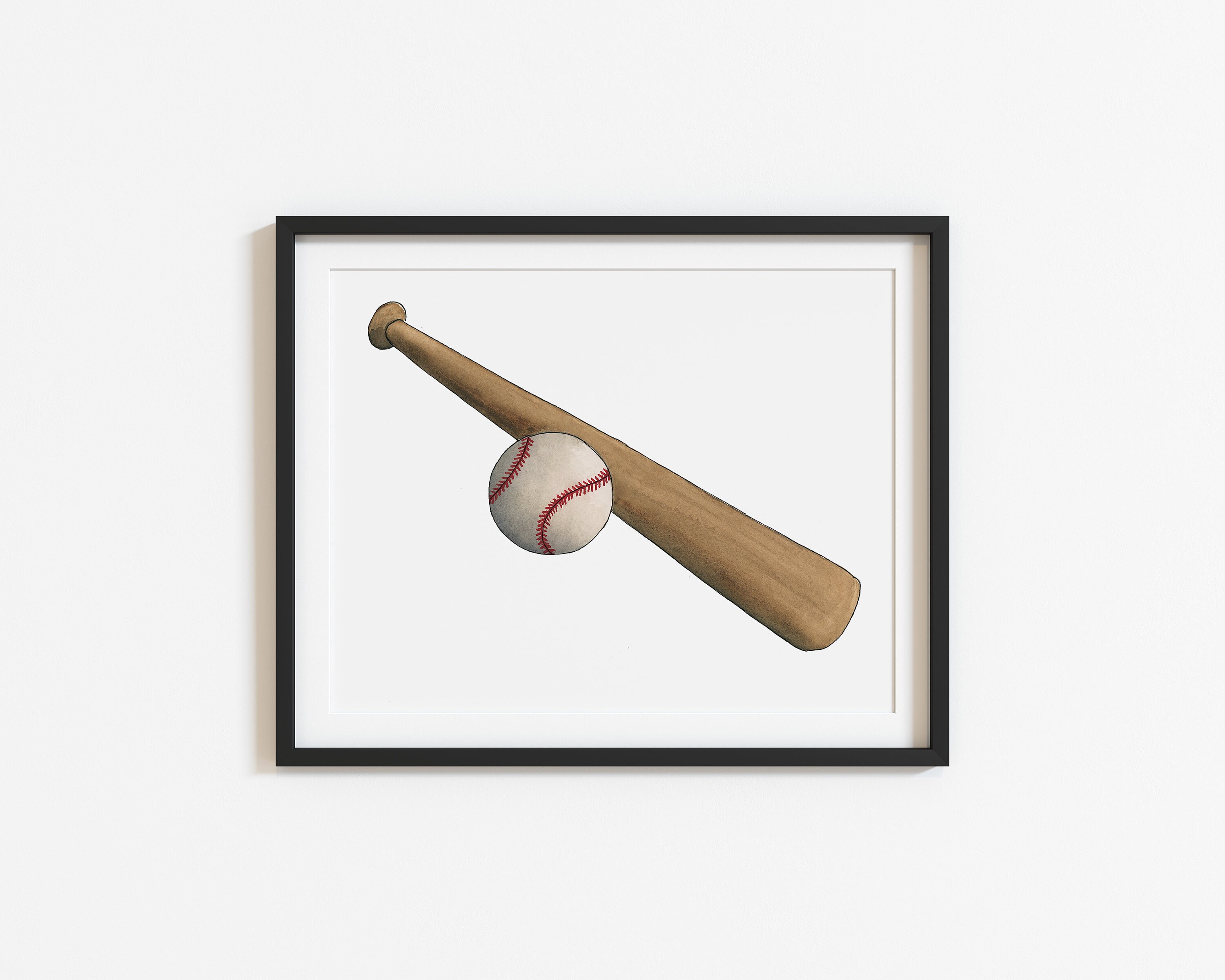 Watercolor Sports Art Prints Set of Four Sports Ball Wall Etsy