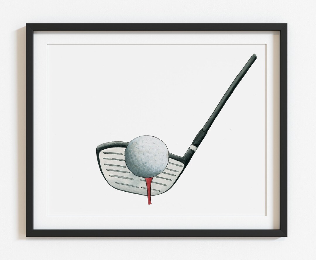 Golf Art Print Sports Ball Decor Boys Sports Nursery Decor Etsy