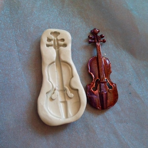 violin silicone mold for fimo wepam