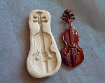 violin silicone mold for fimo wepam