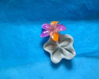 exotic flower silicone mold for fimo wepam