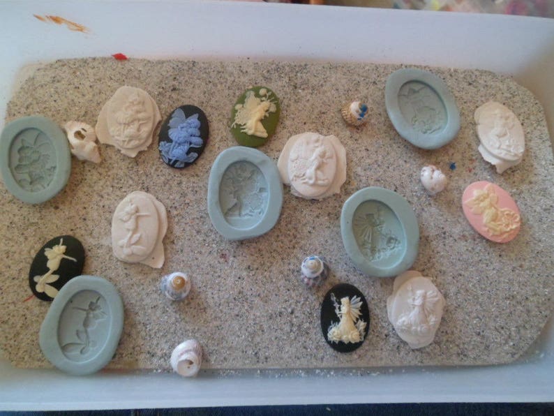silicone molds cameo miniature Elves for Fimo wepam