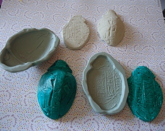 Silicone molds Egyptian scarab whole 3 d for fimo wepam clay;;clay