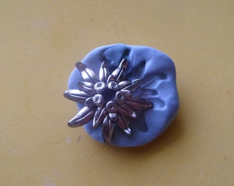 moule silicone fleur edelweiss pour fimo wepam argile