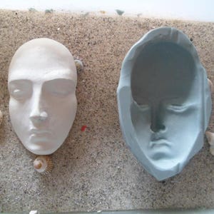 moule silicone  visage d homme   pour fimo wepam;;argile