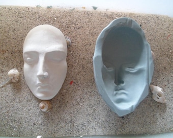 silicone mold for man's face for fimo wepam