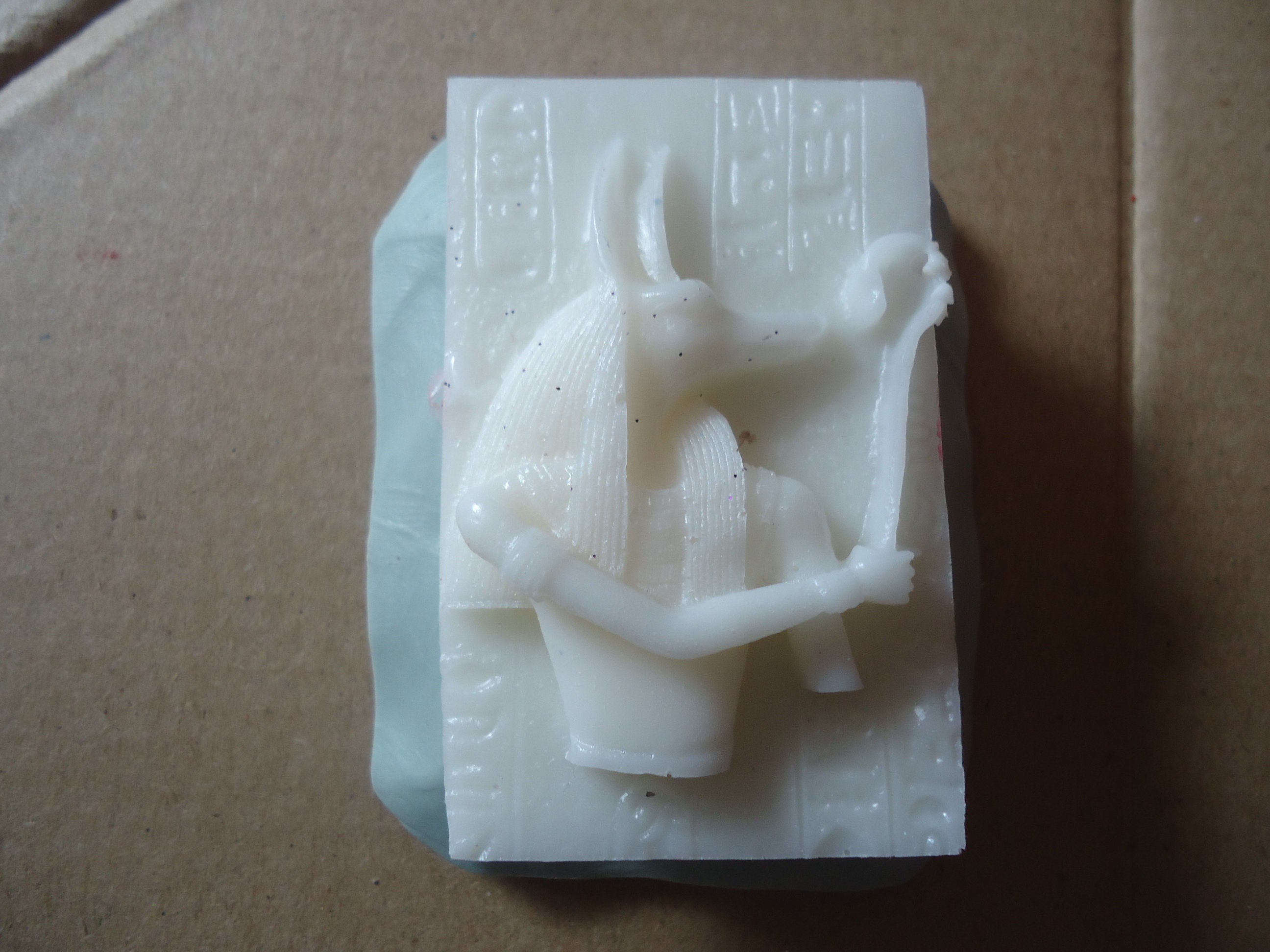silicone mold Egyptian cat Anubis for clay fimo wepam;;clay