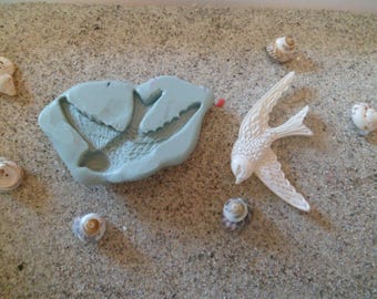 swallow silicone mold for fimo wepam; clay