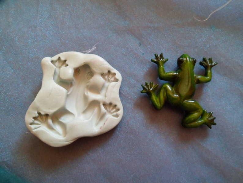 frog silicone mold for fimo wepam image 1