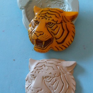 Bengal tiger silicone mold for fimo clay wepam