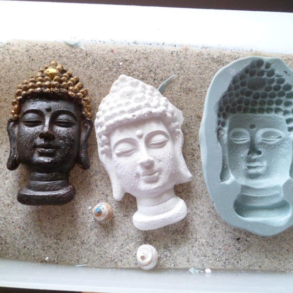 moule silicone  tete de bouddha gm pour fimo wepam