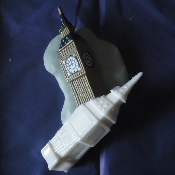 moule silicone horloge  de londres big ben pour argile fimo wepam