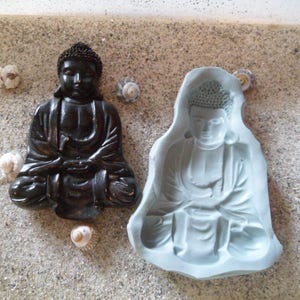 Buddha silicone mold for wepam fimo clay