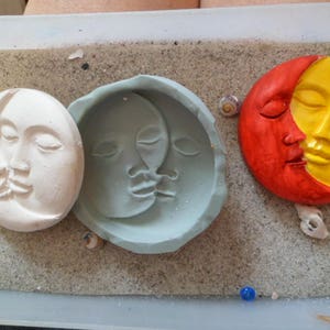 gm moon and sun silicone mold for fimo wepam clay