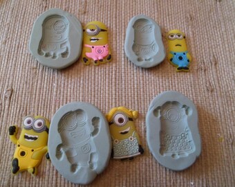 cute silicone molds for fimo wepam 4pcs