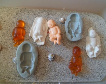 baby silicone mold for polymer clay wepam 3 d