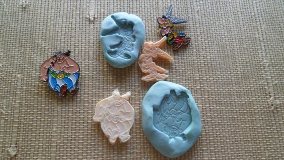 Silicone Molds Asterix And Obelix For Fimo Wepam Etsy Silicone Molds Asterix And Obelix For Fimo Wepam Etsy