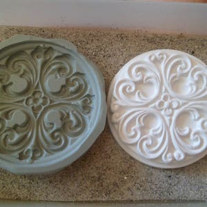 rosette silicone mold with gm arabesques for fimo wepam