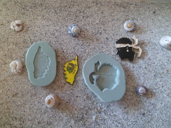 Corsican Moorish silicone mold for polymer clay wepam plaster